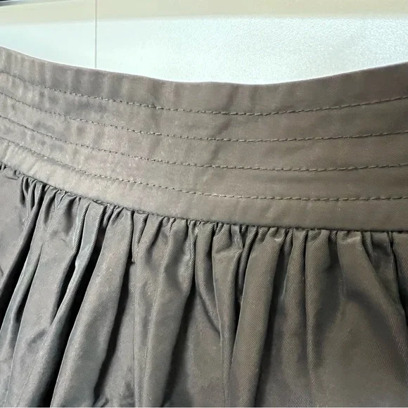 NWOT All Saints Brown Italian Wool Skirt with POCKETS! - Picture 4 of 10